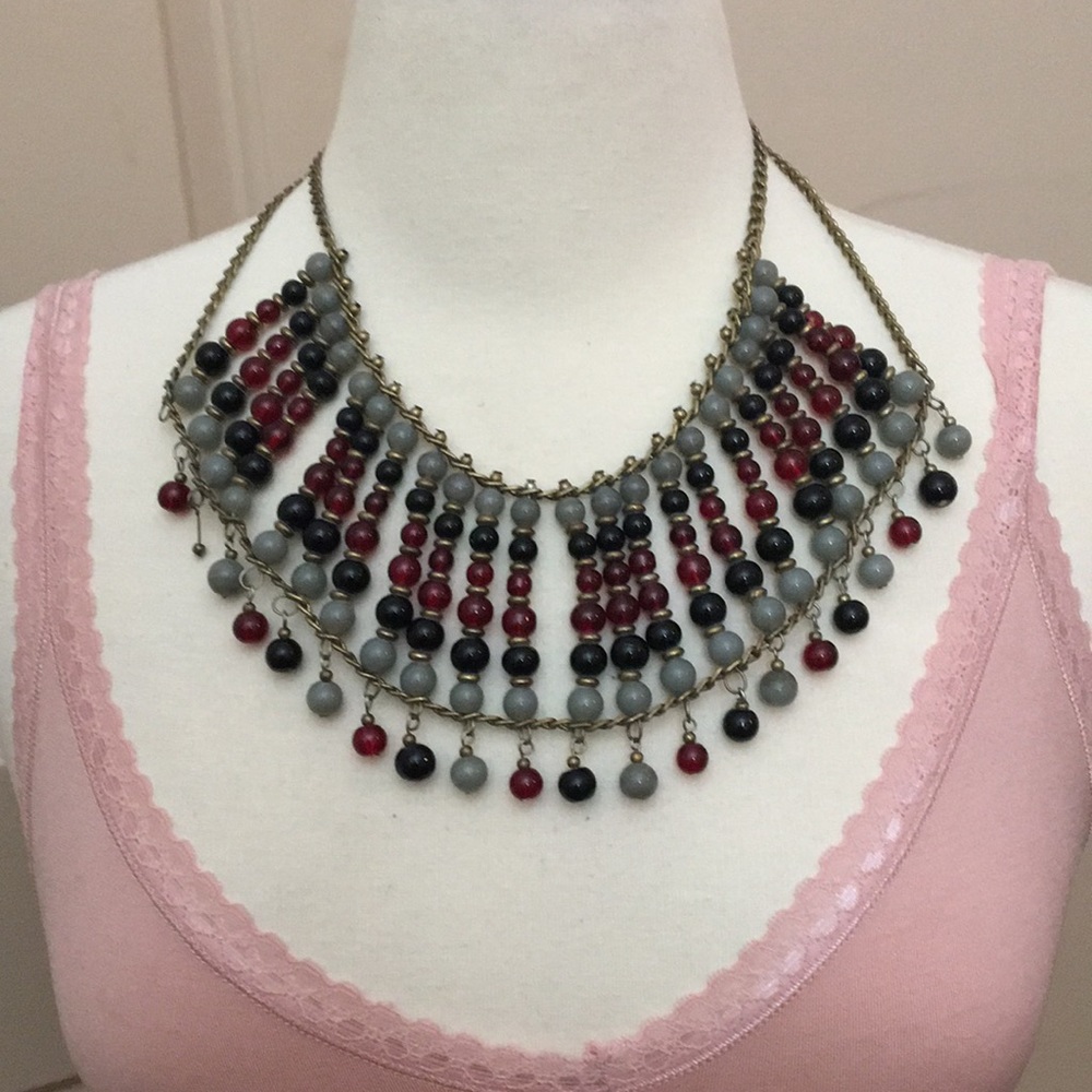 Statement Beaded Necklace